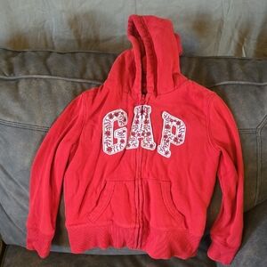 GAP Kids Bold Red Zip-Up Hoodie